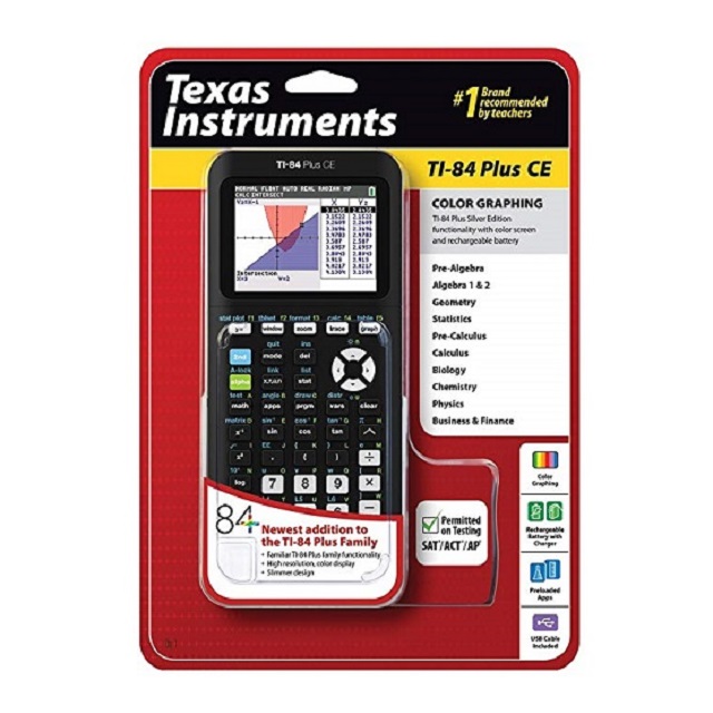 Новые продажи, графический калькулятор Texas Instruments TI-84 Plus CE Silver Edition