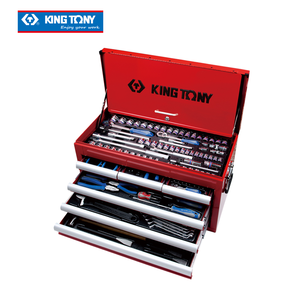 Стальной ящик для ручных инструментов KING TONY, 219 шт.