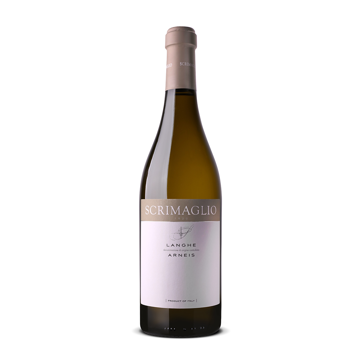 Premium Quality Italian White Wine Langhe Arneis DOC 75 cl Scrimaglio Alcoholic Beverage