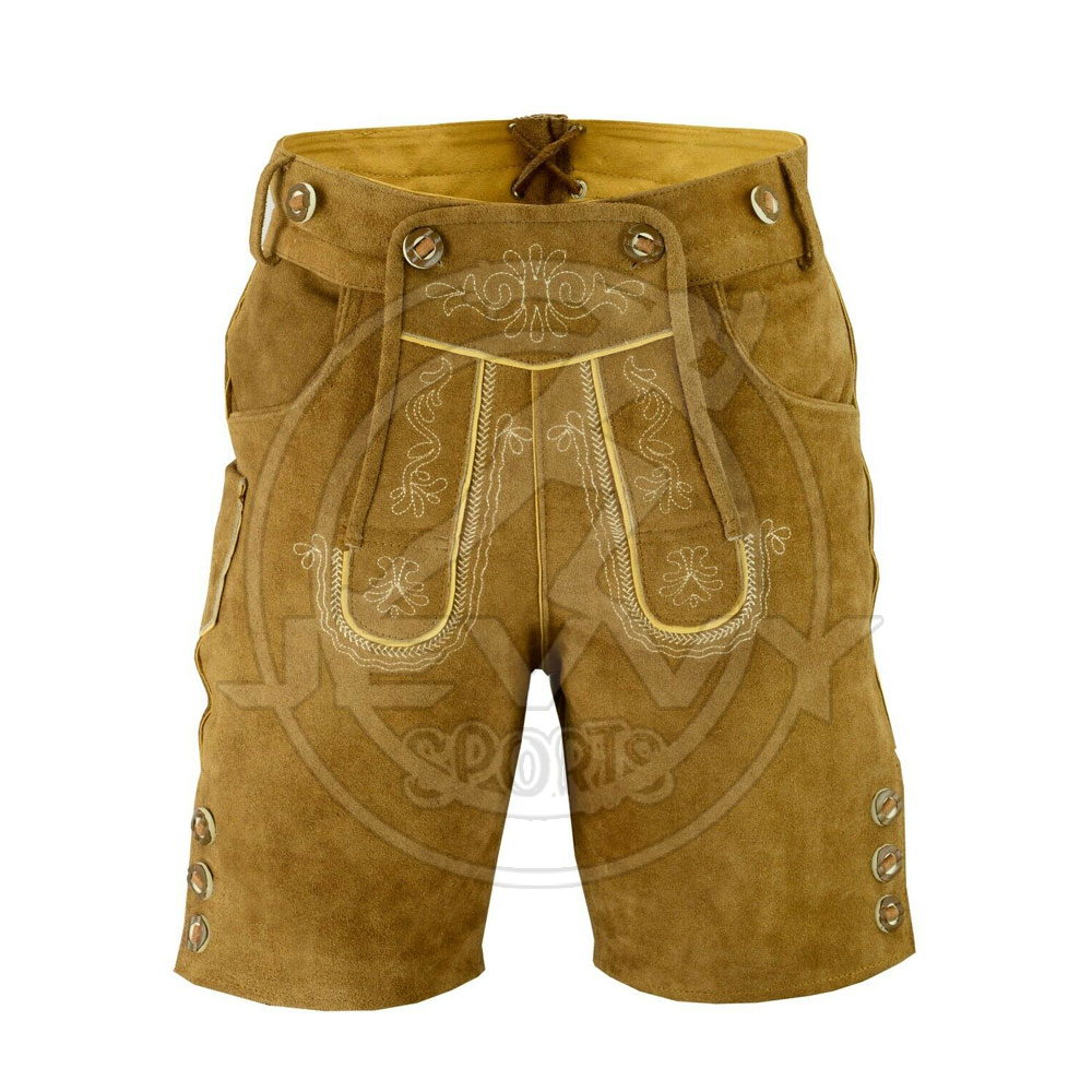 High Quality Cow Leather Trachten Lederhosen Bavarian Dresses for Men
