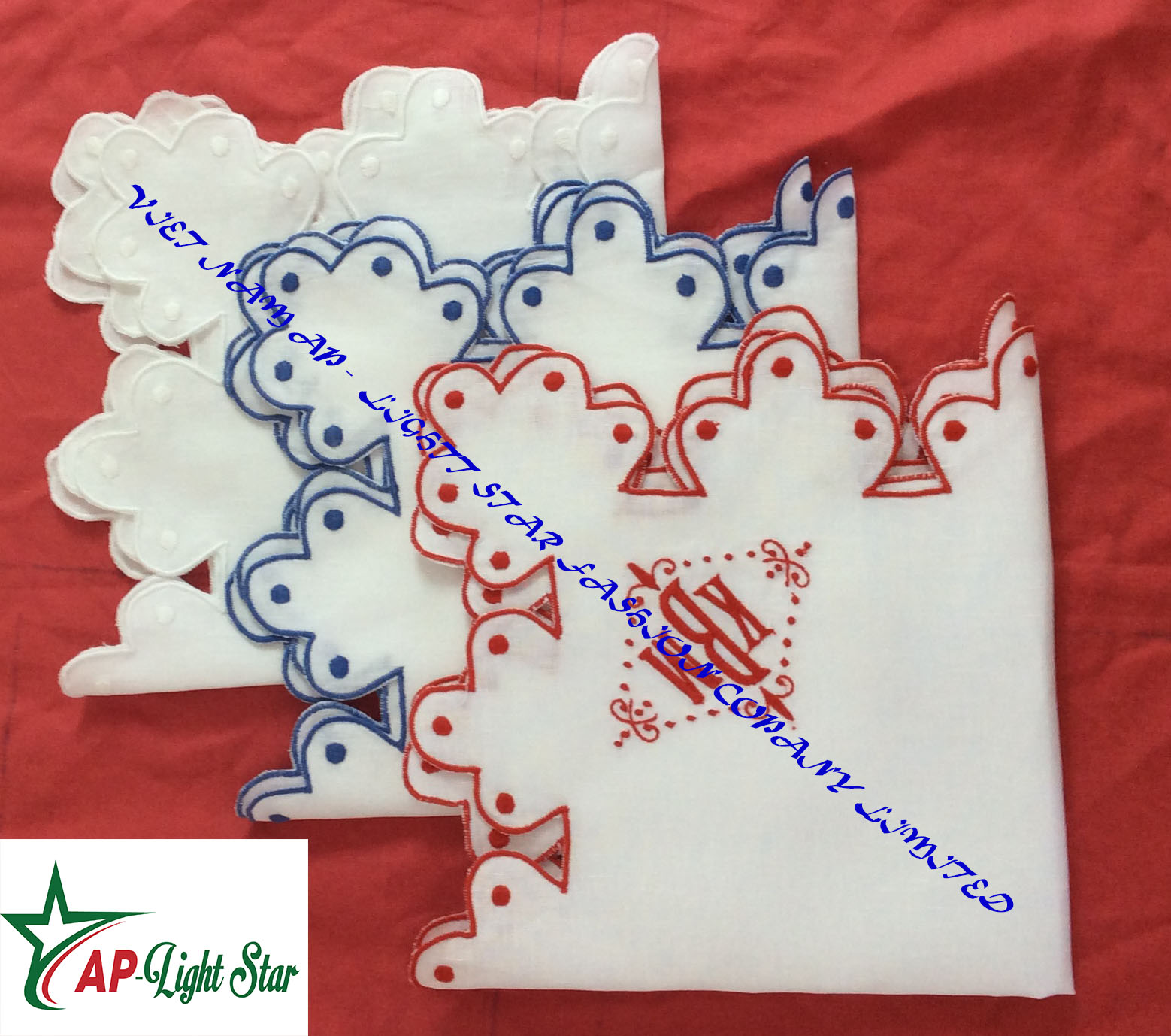 Design Flower napkin 100% Cotton
