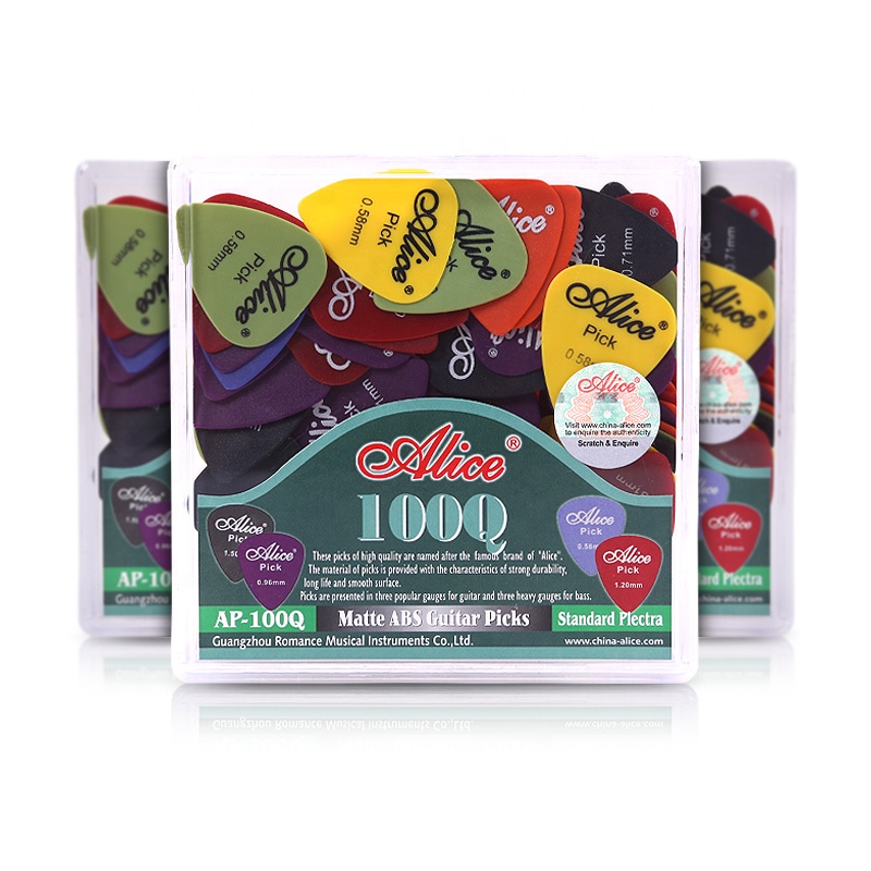 Alice boxed guitar picks 100 pieces 6 different thicknesses Wholesale daily performance practice using guitar picks