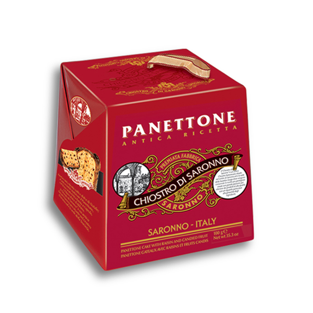 Классическая картонная коробка Panettone 100 г