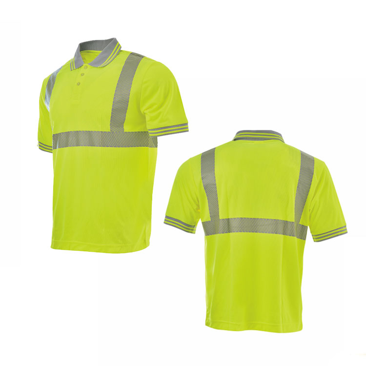 Men Slim Fit Security T Shirt 100% Cotton Hi Vis Quick Dry Police Security T Shirt
