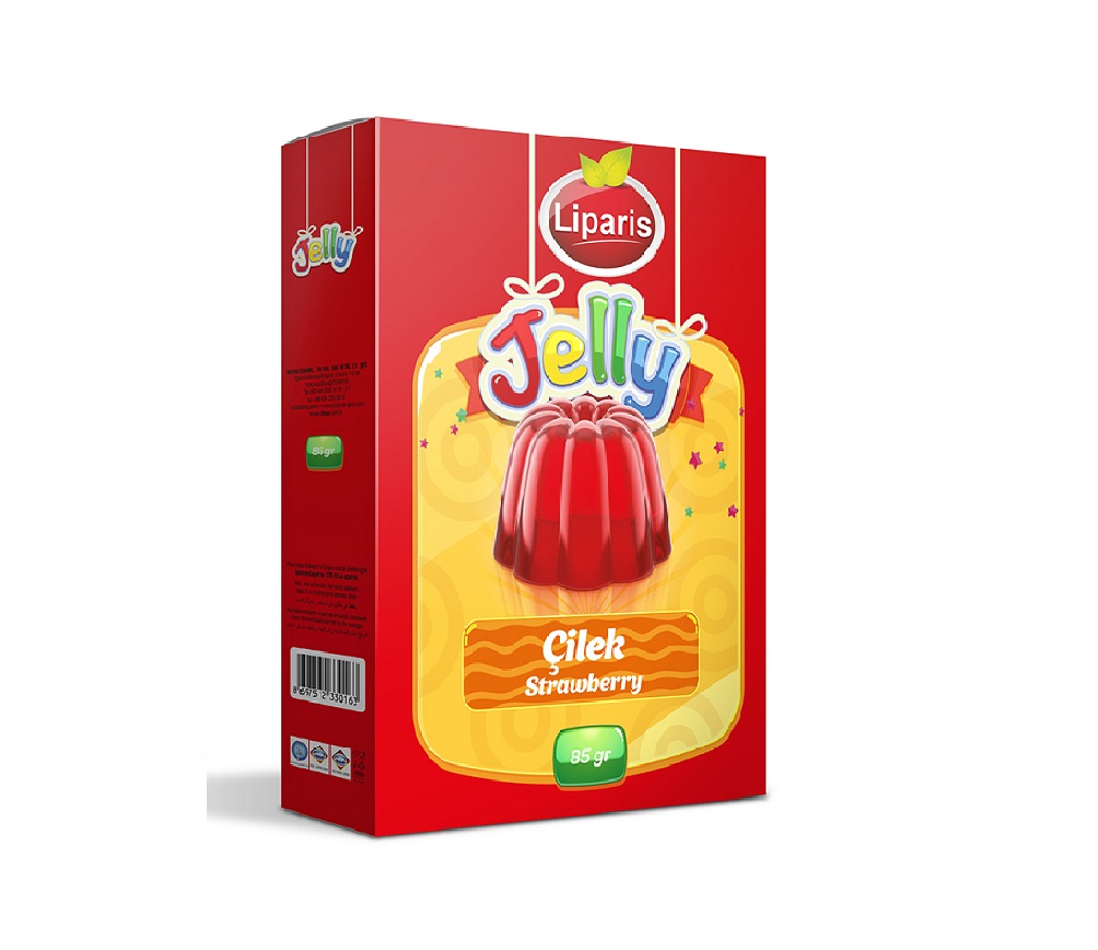 Strawberry flavored jelly mix Powder