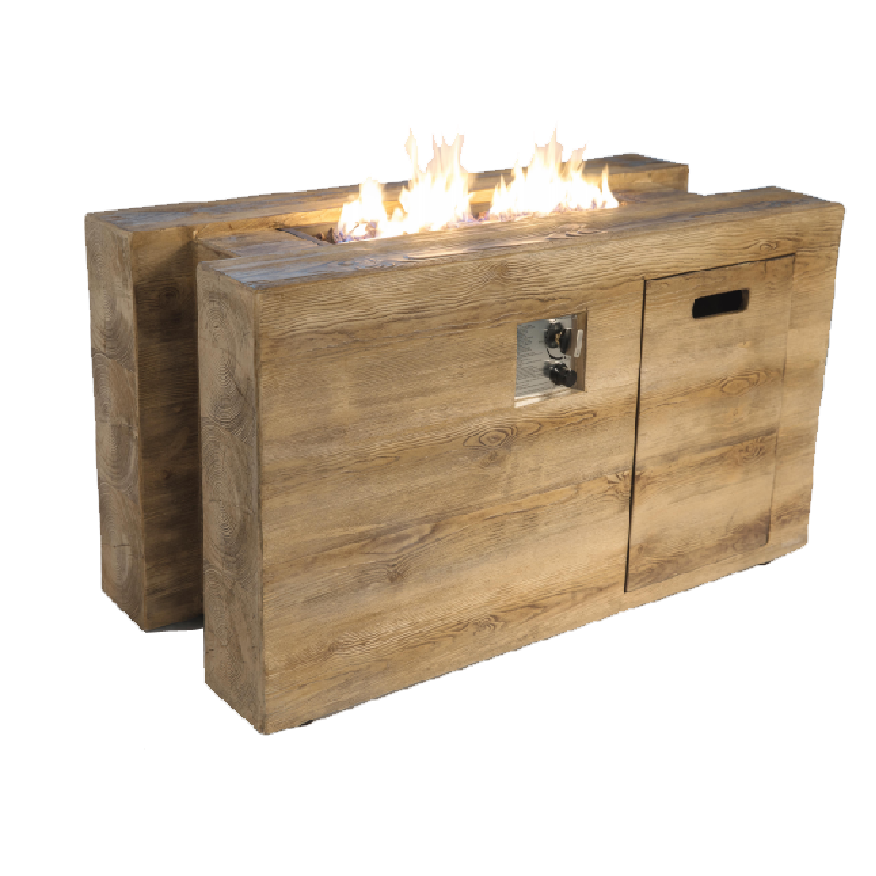 Открытый газовый огнеупорный стальной костер Corten