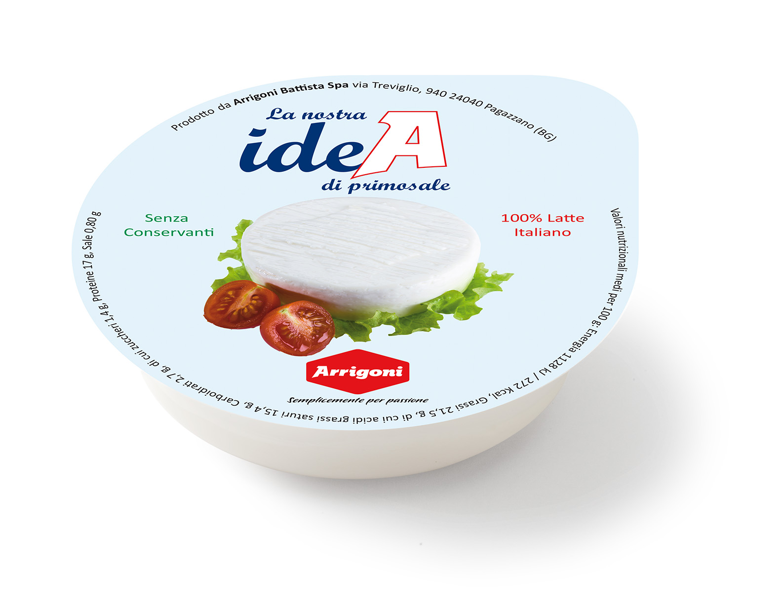 100% Made In Italy- Delicate and Mild Milky Aroma Fresh Cheese Ideal for Salad
