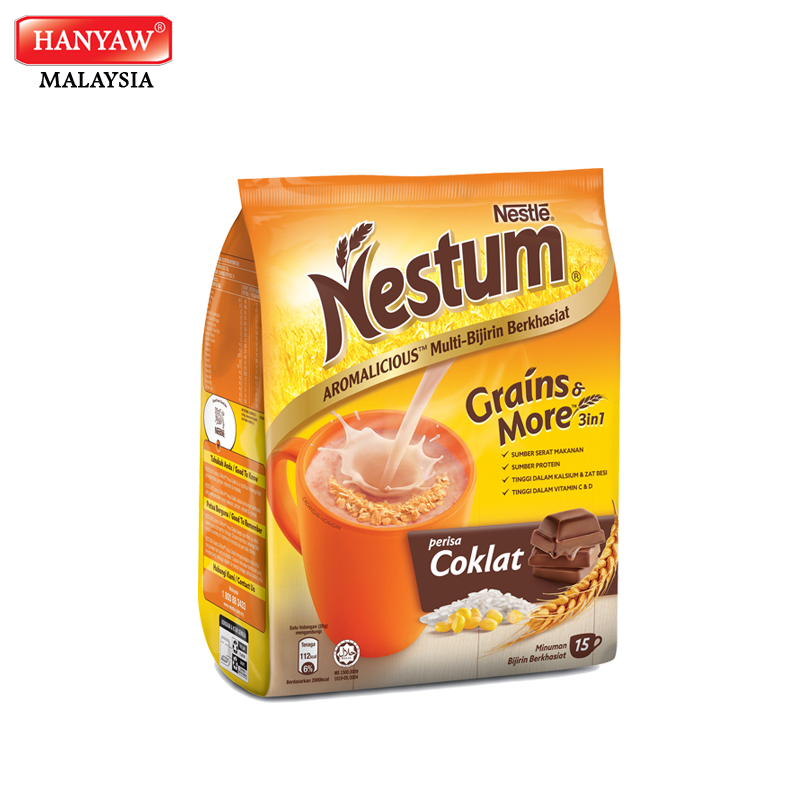 [Malaysia] Fast Shipping + Halal Certified Nestum Grains & More 3 in 1 Chocolate (24 Pack x 15 Sticks x 28g / Ctn)