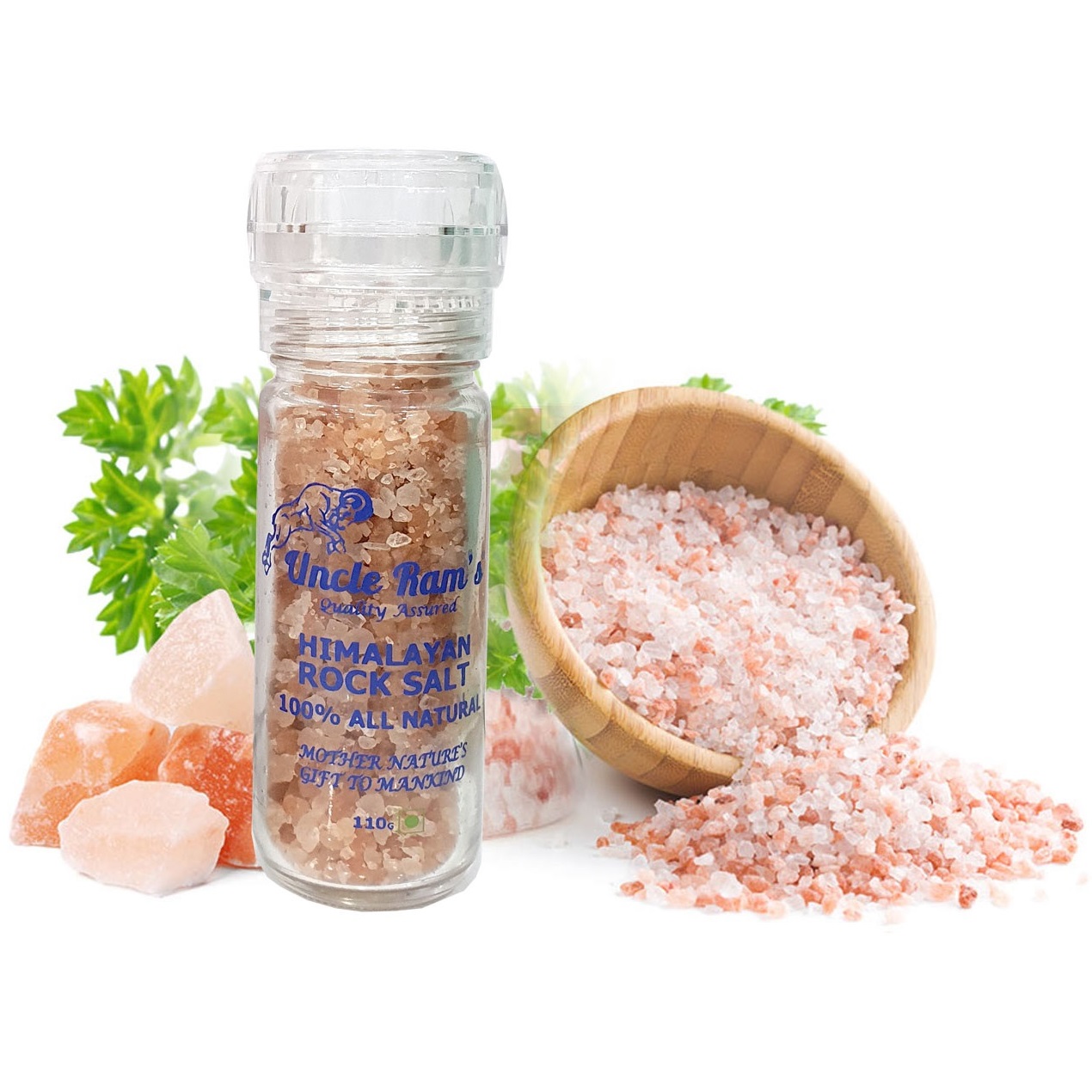 Refined 100% Refined Himalayan Rock Salt With None Additives In Bottle Packaging