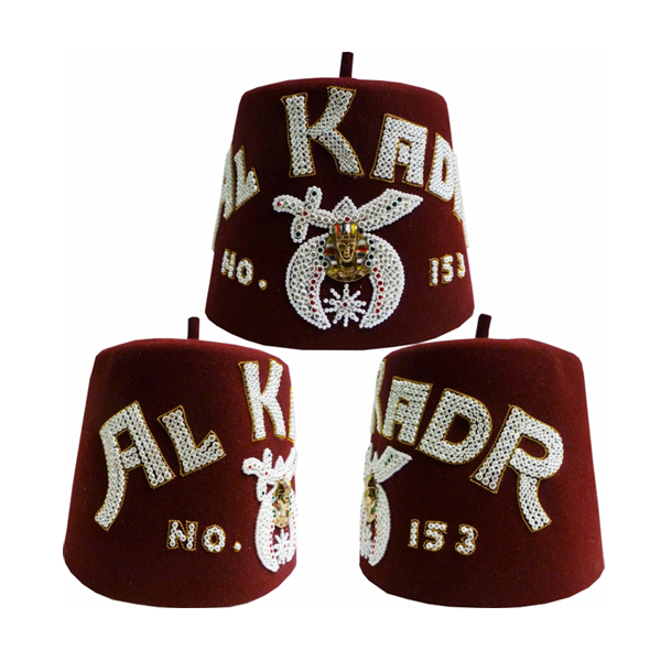 Масонские Усадочные дужки FEZZES SHRINER FEZ MASONIC REGALIA BULLION FEZ