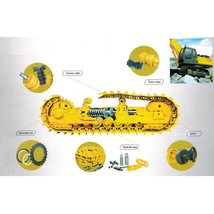 undercarriage spare parts for excavator bulldozer