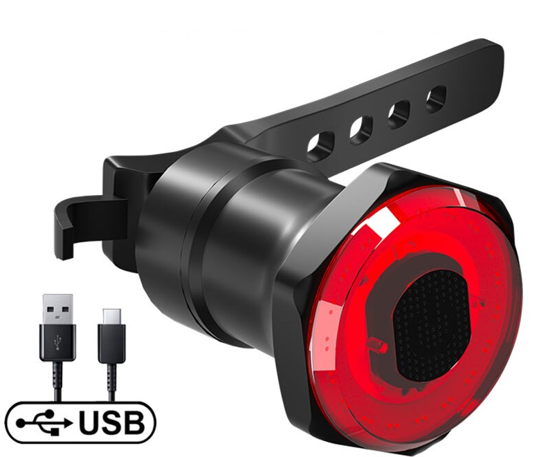 [ FulfillPanda ]IPx6 Waterproof LED Charging Bicycle Smart Auto Brake Sensing Bicycle Taillight mountain bikes dropshipping