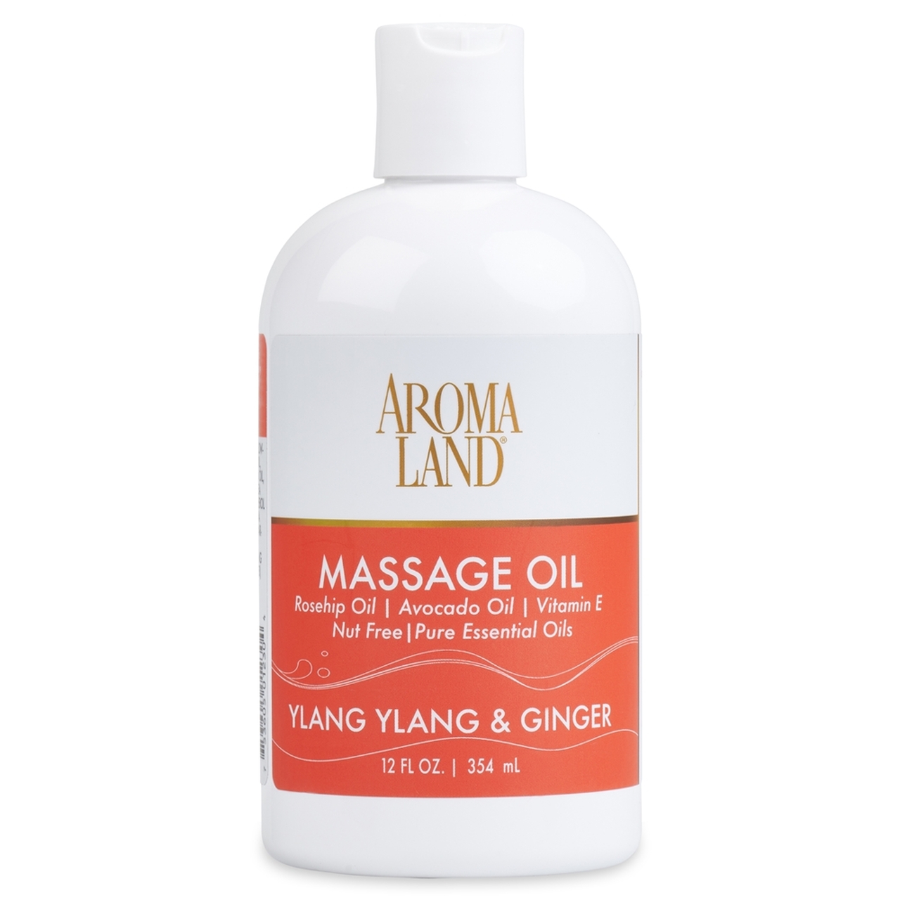 AROMALAND NATURAL MASSAGE & BODY OIL WITH ESSENTIAL OILS - YLANG YLANG & GINGER 1 GALLON PAIL