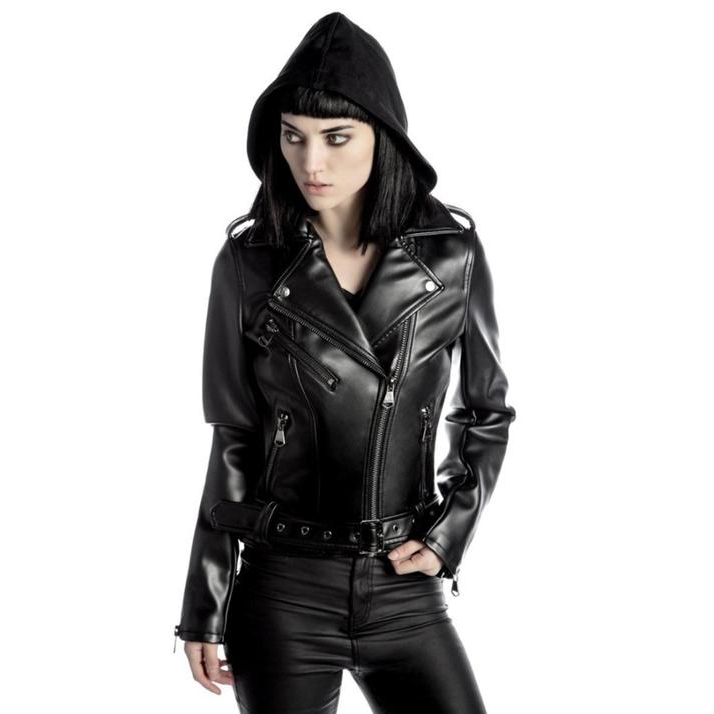 women genuine leather jacket