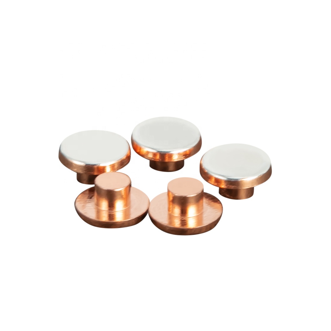 AgNi Silver Electrical contact Copper rivet Top Quality Silver Electrical Contact