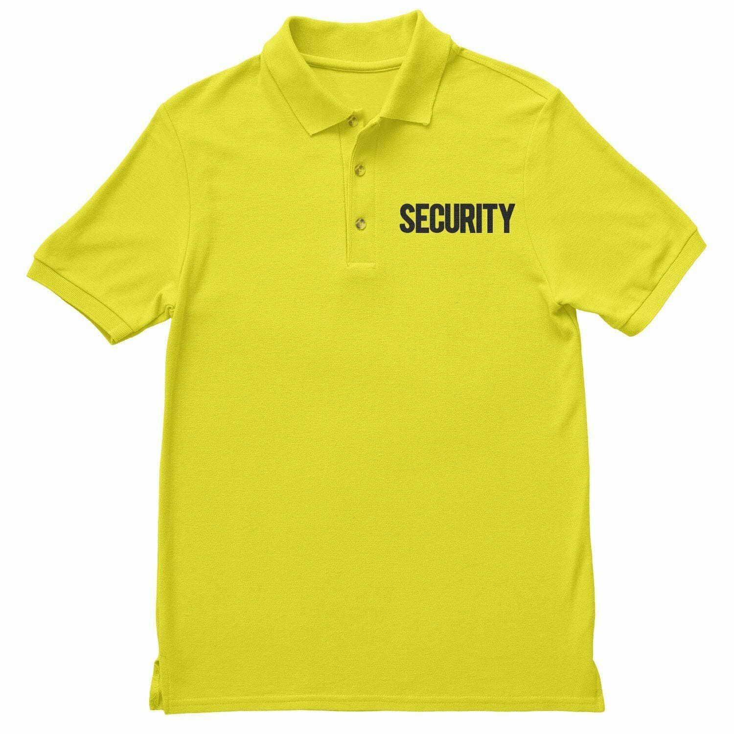 safety worker wear yellow hi vis polo shirt