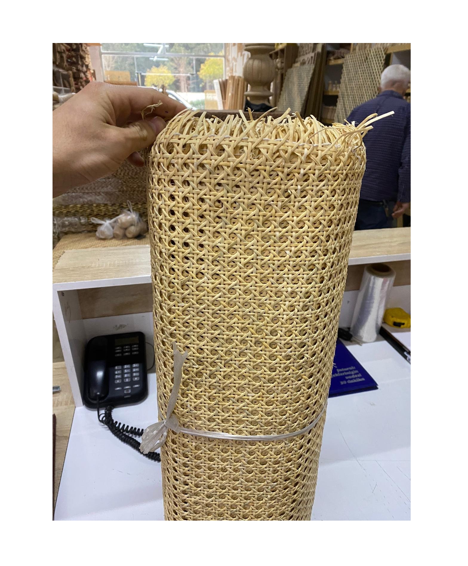 Natural Rattan webbing roll / Mesh Rattan Cane Webbing With High Quality