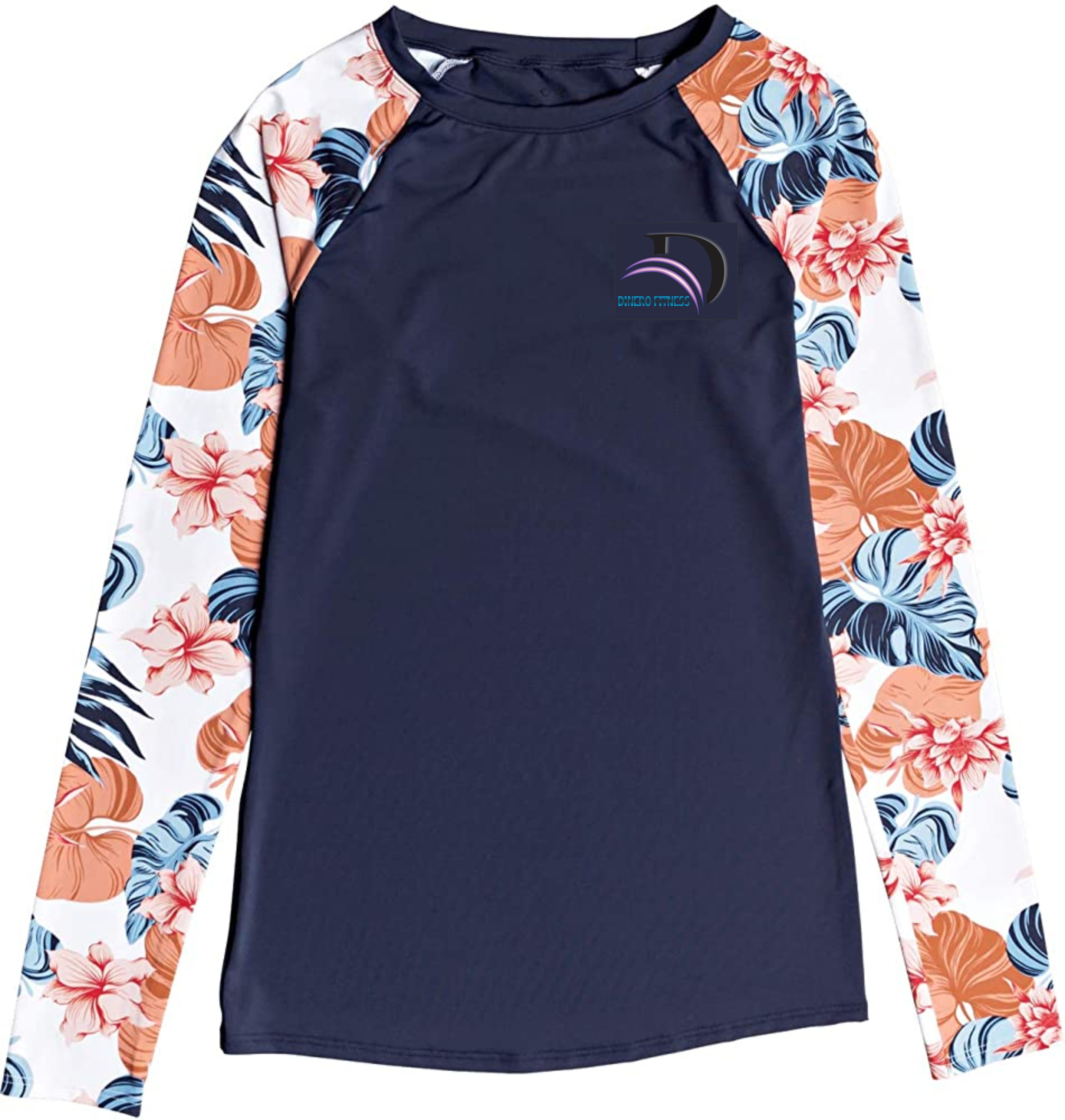 Flower's Design Rashguard For Womem's