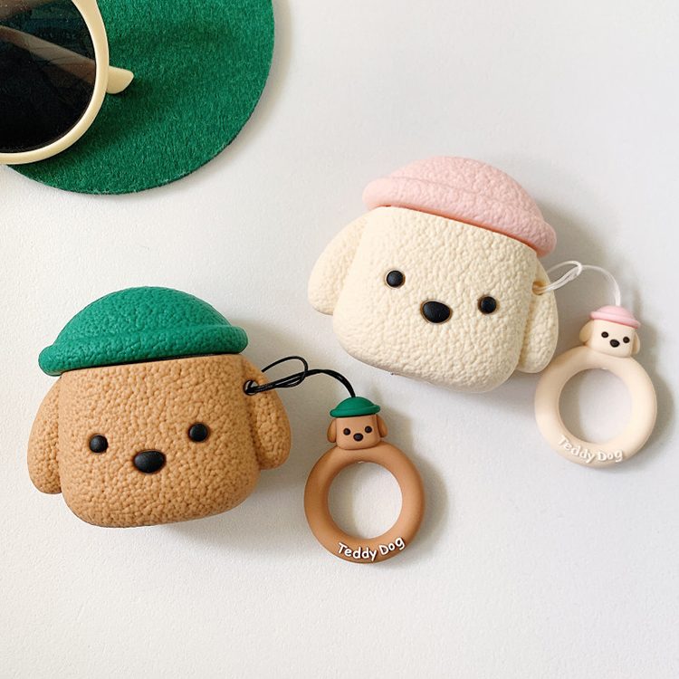 Чехол с милым щенком для Airpods, чехол для собаки Airpod, чехол для Airpods