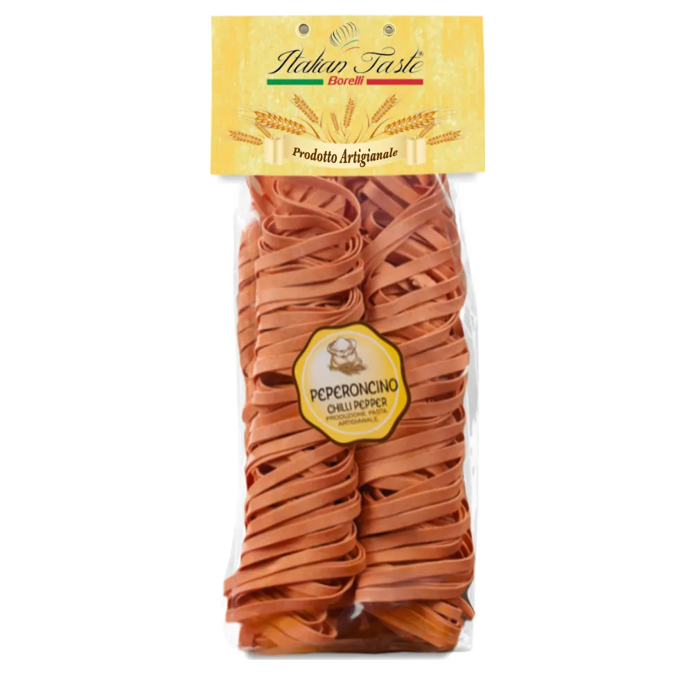 High quality 250 g Chili Pepper Tagliatelle in plastic Bag Made in Italy NO GMO Italian traditional pasta