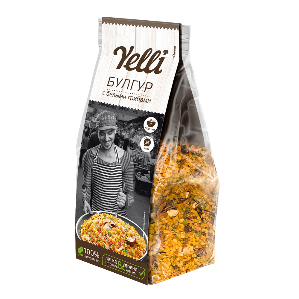 Высшее качество, bulgur с грибами porcini в 250 г упаковках, пищевые продукты