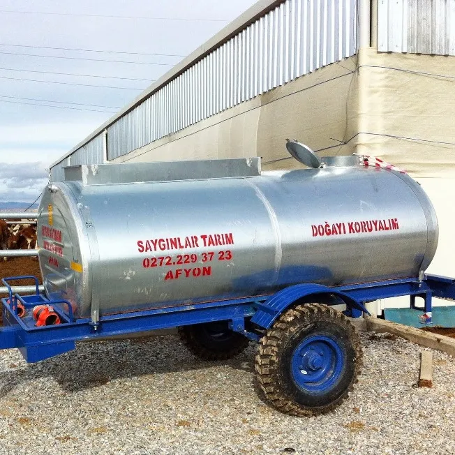 Tractor Tanker Galvanized For Watering to Ground 3 Tones Tractor Water Tanker