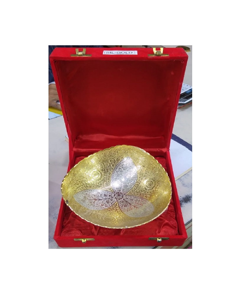 Standard Quality ognBrass Cup Set With Silver Plated For Gift