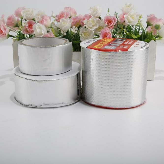 Waterproofing membrane single sided aluminum foil butyl tape used for roof and window