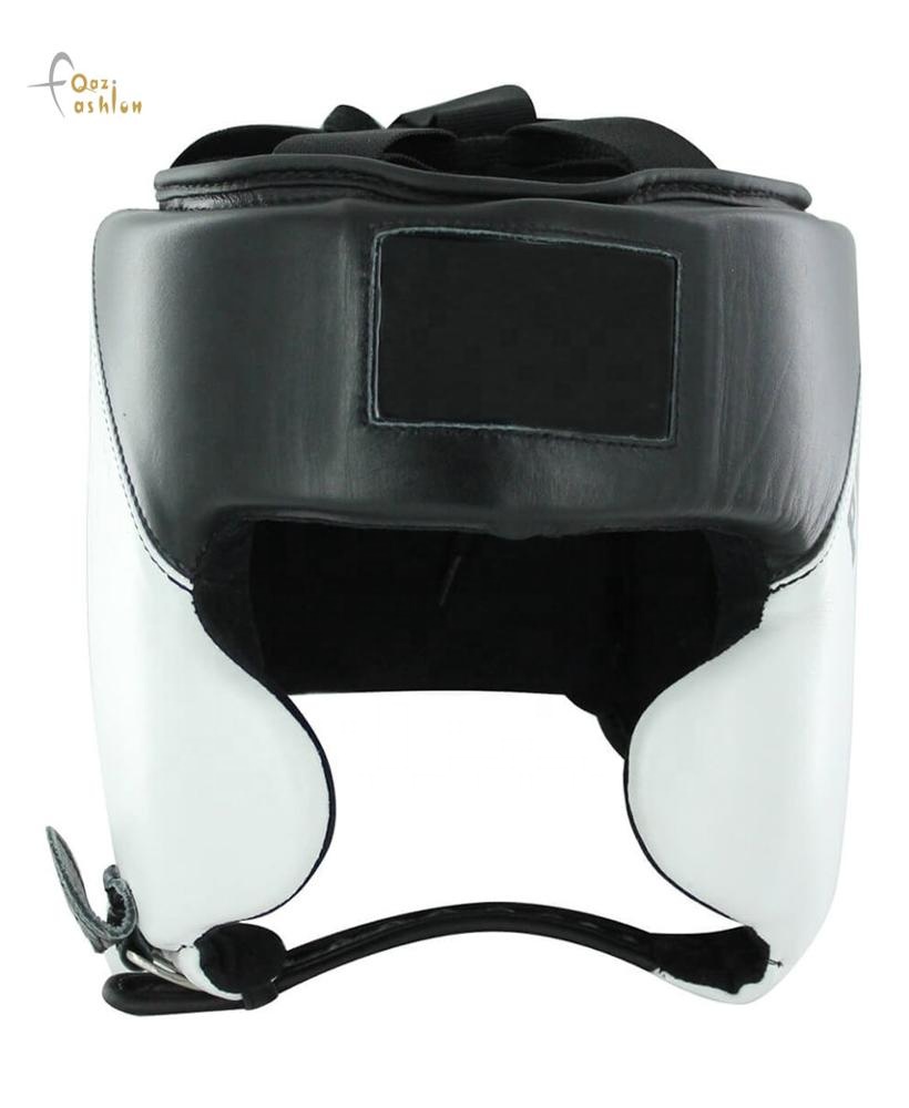Top Quality Black And White Colors For Unisex Boxing Helmet Head Guard