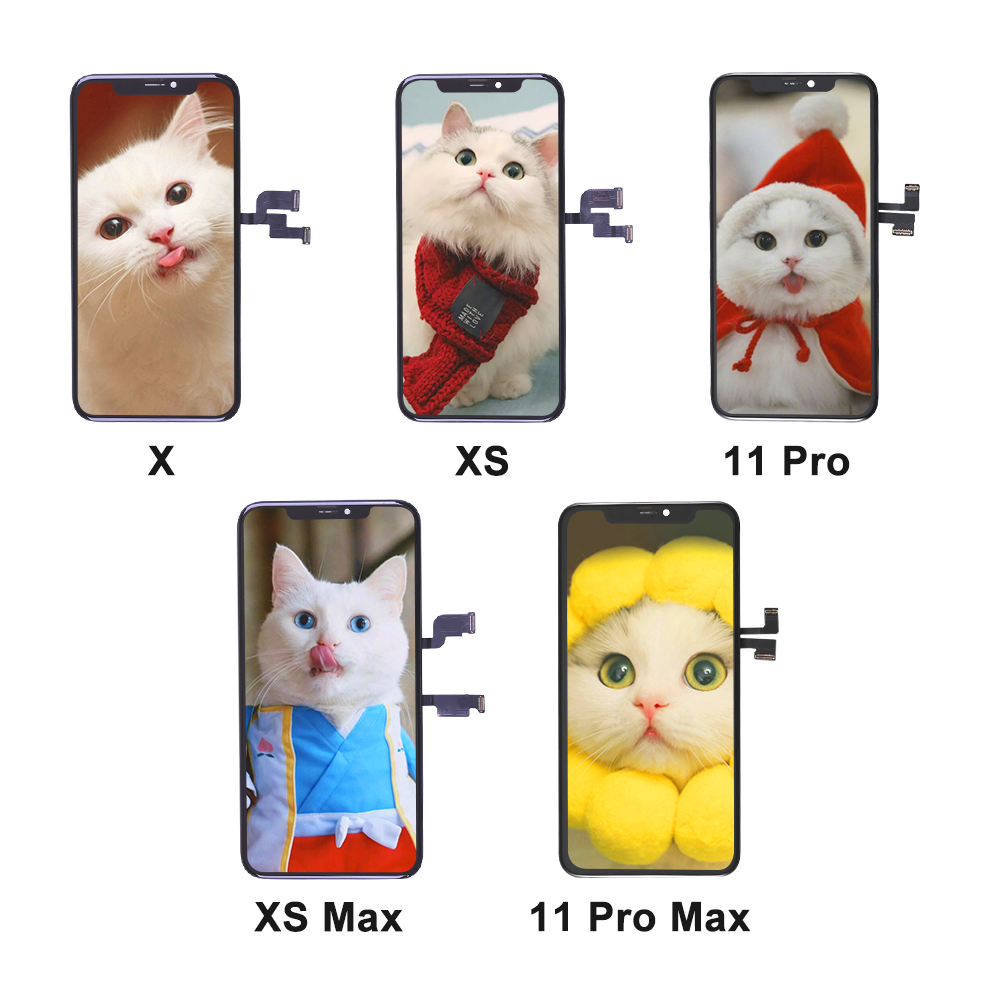 Жесткий ЖК-дисплей с сенсорным экраном OLED для iPhone X XS Max 11 Pro Max