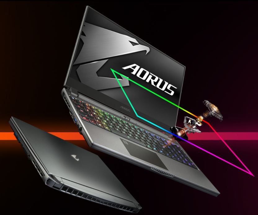 Игровой Компьютер AORUS 15G SB, ноутбук i7 1660Ti, RGB на клавишу, механическая клавиатура, демонстрация, б/у компьютер, низкая цена