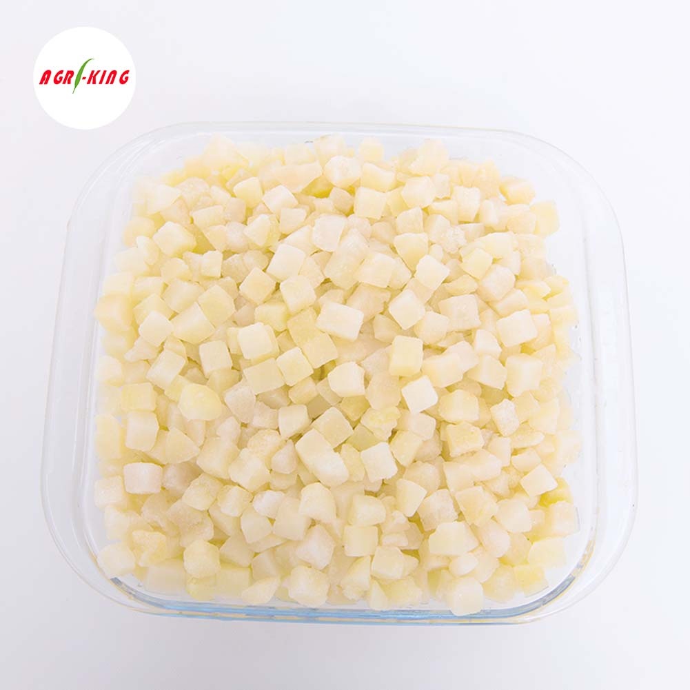 Новый сезон новые продукты iqf замороженный белый персик diced 12x12mm