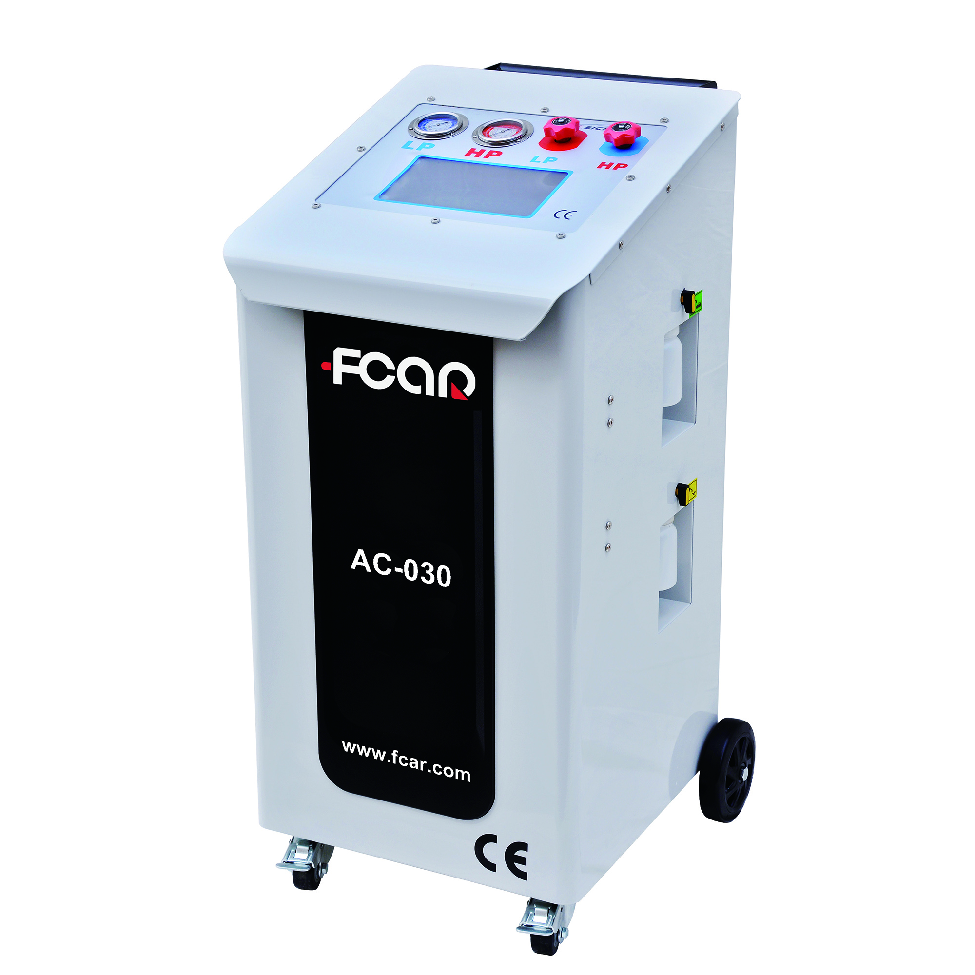 Хладагента AC сервис машина FCAR AC-030 для R134a R1234yf газа CE испытания автоматической функцией чистки автомобиля A/C станции технического обслуживания