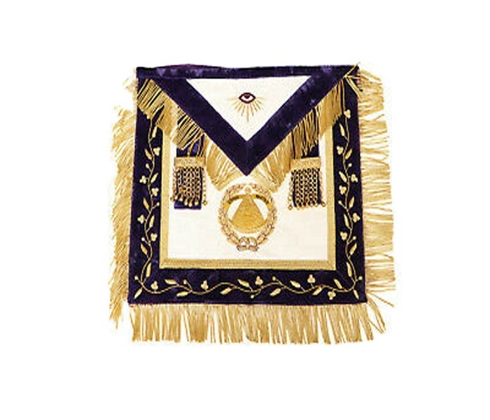 Masonic Blue Lodge Master Mason office Apron Set Apron , Collar Cuff (gantlets) Masonic Regalia