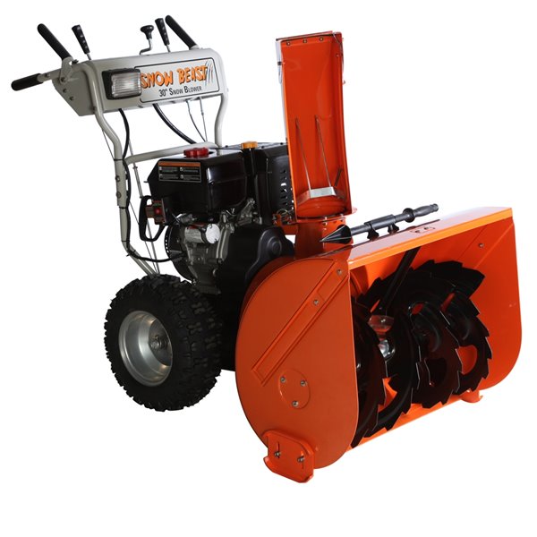 NEW SELLING Snow 45 in. Commercial 420 cc Electric Start 2-Stage Gas Snow Blower with Headlight, Bonus Drift Cutters