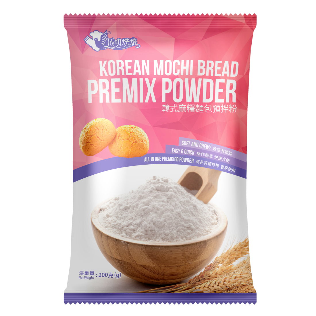 Корейский порошок для хлеба Mochi, 200 г
