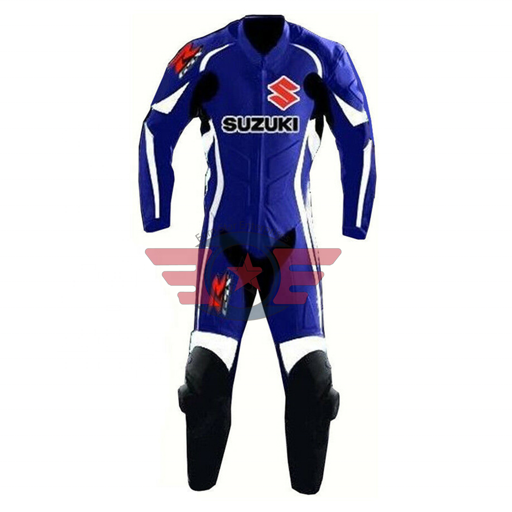 Кожаный гоночный костюм Suzuki MotoGp на заказ, кожаный костюм для мотогонок Suzuki, костюм для гонок из воловьей кожи, костюм из одного/двух частей для мотоцикла