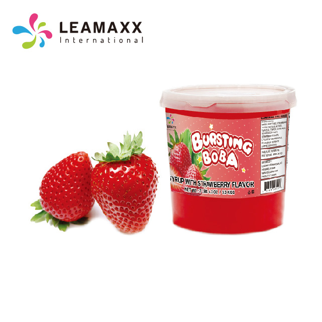 Готово к отправке, Тайвань 15% реальные сок клубника драже Popping Boba пузырь молочный чай