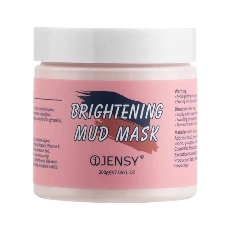 Beauty face mask rose vitamin c korean skin cleansing pink dead sea mud clay mask private label cosmetic facial mask