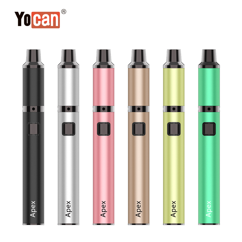 Оригинальная электронная сигарета Yocan Apex с подогревом волн, Кварцевая двойная катушка QDC для концентрата