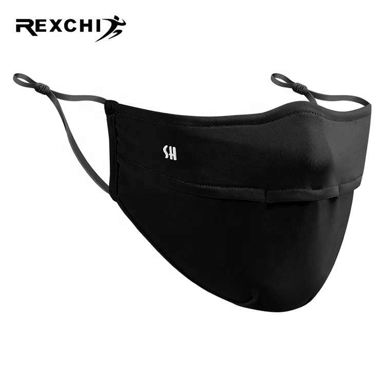 REXCHI XKZ28 Wholesale Fabric Face Mask Cycling Running Outdoor Sports Reusable UV Protection Fabric Face Mask for Female