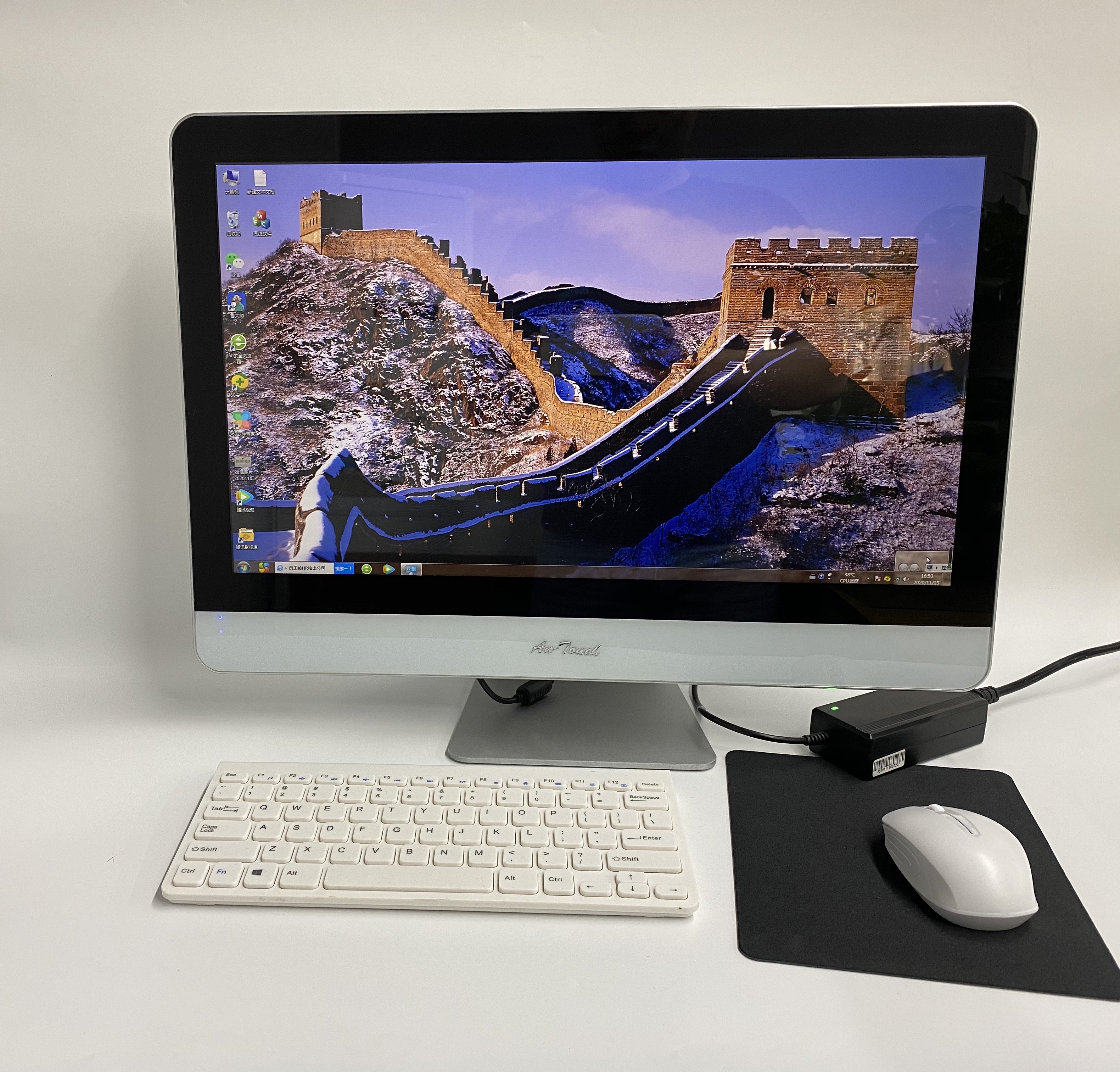 Компьютерные настольные компьютеры An-touch AIO, настольный компьютер 27 дюймов, сенсорный экран все в одном, игровой пк, процессор core i3