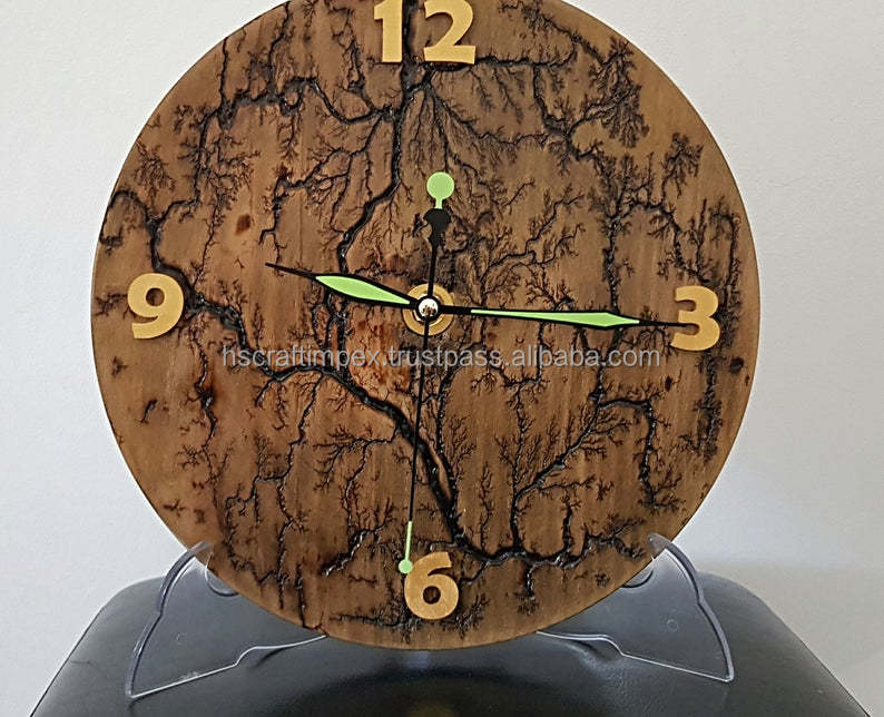 home decorative vintage rustic retro wood old town farmhouse wall clock