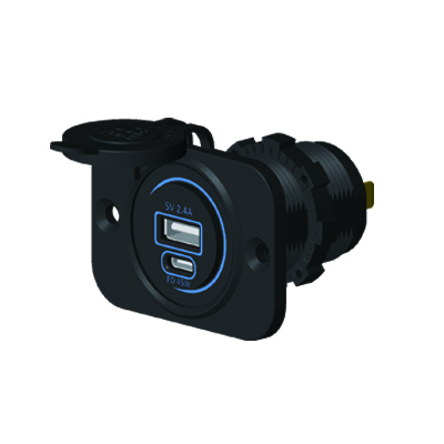 Входные DC 12V 24V двойное напряжение USB зарядное устройство розетки