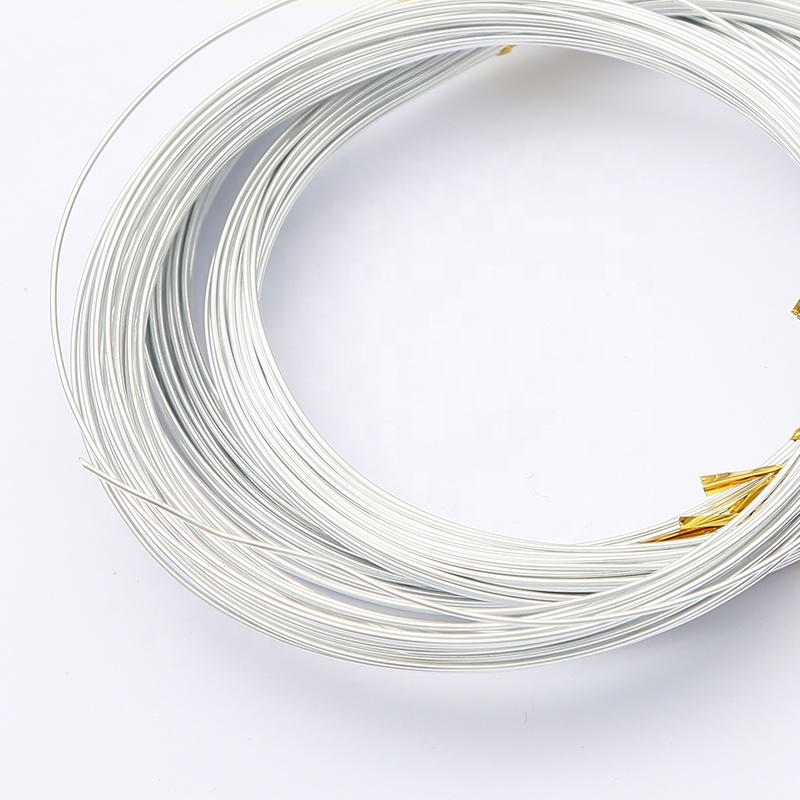 Diameter 1.0mm 1.2mm 1.5mm 2.0mm Silver aluminum wire, metal handicrafts raw materials bonsai wire
