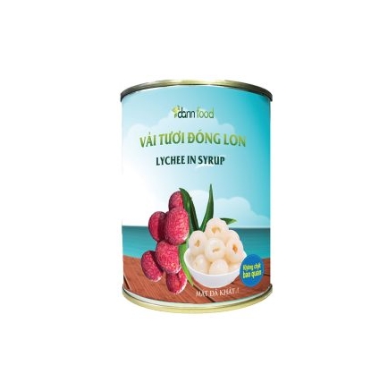 Vietnam supplier canned lychee / lichee whole in syrup tin package canned fruit 565gram