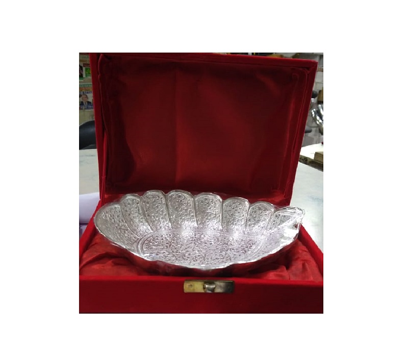 Brass Silver Plated Bowl With Customized Look