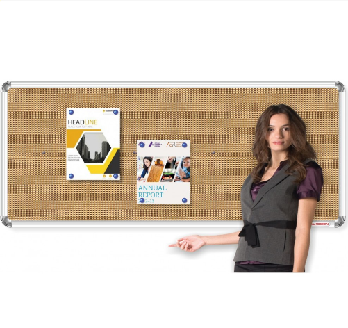 Astra Mini Checks Fabric Notice Boards