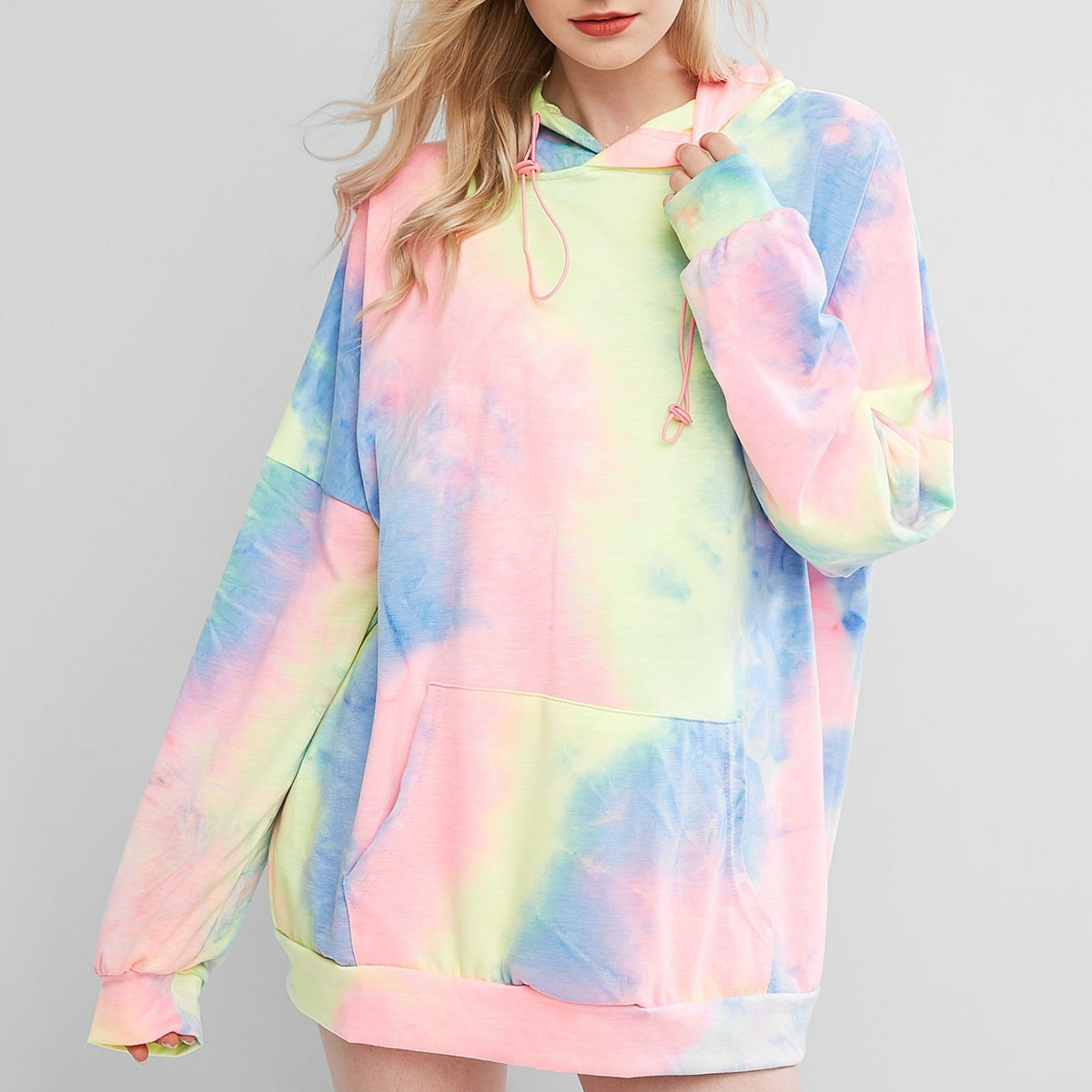 dip dyed Women Oversized Hoodies tie dye drop shoulder ladies hoodies