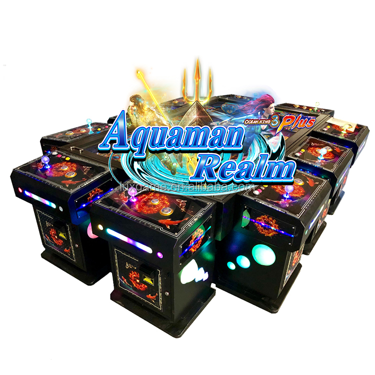 Новинка 2021, прибыль для 10 игроков, игровой автомат LuxGame Fish OK3 Plus Aquaman Kingdom